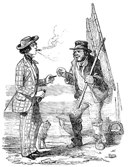 Tweed Suit Prints: Illustration from A Long-Vacation Vigil by Cuthbert Bede