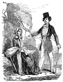 Illustration from A Long-Vacation Vigil by Cuthbert Bede, B.A. 1854. Creator: Unknown. Illustration from A Long-Vacation Vigil by Cuthbert Bede, B.A. 1854. Creator: Unknown
