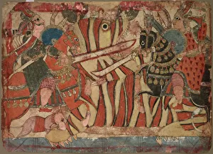 Illustration of the Mahabharata, c. 1800. Creator: Unknown