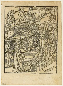 Woodcut On Paper Prints: Illustration from Margarita philosophica