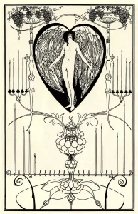 Aubrey 1872 1898 Gallery: Illustration for The Mirror of Love by Marc-Andre Raffalovich, 1895