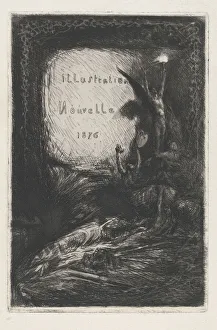 Ois Nicolas Prints: Illustration Nouvelle, 1876. Creator: Francois-Nicolas Chifflart
