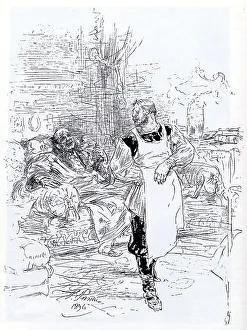 Illustration for the novel The Death of Ivan Ilyich by Leo Tolstoy, 1896. Artist: Repin, Ilya Yefimovich (1844-1930) Illustration for the novel The Death of Ivan Ilyich by Leo Tolstoy, 1896. Artist: Repin, Ilya Yefimovich (1844-1930)