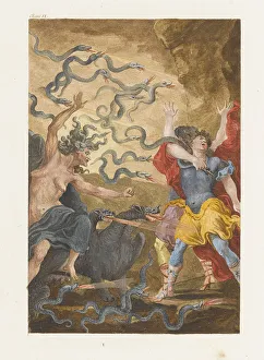 Serpents Prints: Illustration to the novel The Temple of Gnidos (Le Temple de Gnide) by Montesquieu