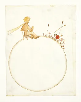 Illustration for novella The Little Prince (Le Petit Prince), 1942