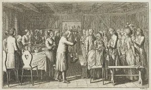 Toasting Prints: Illustration for Paul Erdmans Fest Wandsbecher Messenger from M