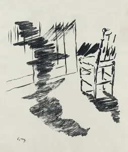 1875 Prints: Illustration for the poem Le Corbeau (The Raven) by Edgar Allan Poe