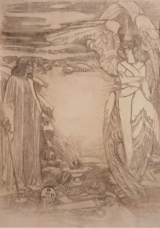 Vrubel Prints: Illustration for the poem Prophet by A