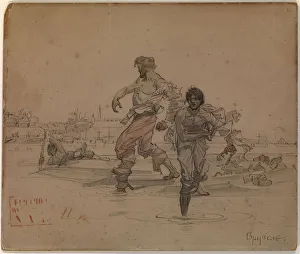 Illustration for the poem The Robber Brothers by Alexander Pushkin, 1881 Illustration for the poem The Robber Brothers by Alexander Pushkin, 1881