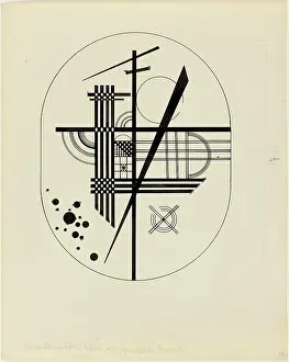 Bauhaus Prints: Illustration for Point and Line to Plane
