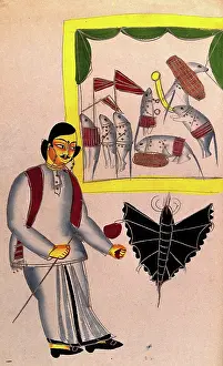 Behaviour Prints: Illustration to a proverb: the philandering Babu and the musk rat at a party