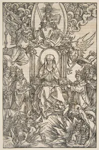 St Michael Gallery: Illustration from Revelations Sancte Birgitte, Koberger Nuremberg 1502 (German Text).n.d
