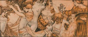 An illustration from the Rubaiyat of Omar Khayyam, c20th century (1914-1915). Artist: Charles Sargeant Jagger