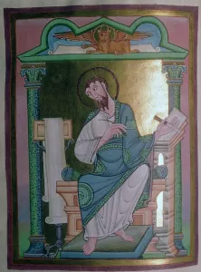 Ottonian Prints: Illustration of St Luke, 11th century