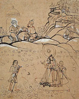 Wandering Prints: Illustration for the Story of Layla and Majnun, c1770. Creator: Unknown