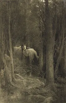 Ivan Nikolayevich 1837 1887 Prints: Illustration for the story A Terrible Vengeance from the collection Evenings on a Farm