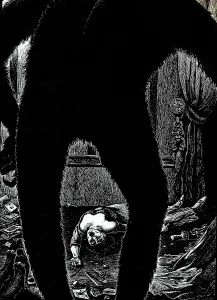 Martini Prints: Illustration for the story 'The Murders in the Rue Morgue' by Edgar Allan Poe