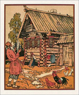 Ivan Yakovlevich 1876 1942 Prints: Illustration to the The Tale of the Fisherman and the Fish