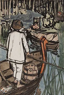 Illustration to the The Tale Synko-Philipko. Artist: Polenova, Elena Dmitryevna (1850-1898) Illustration to the The Tale Synko-Philipko. Artist: Polenova, Elena Dmitryevna (1850-1898)
