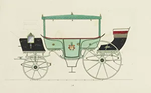 Illustration from the Town carriages, traveling and sporting vehicles from German, French and Engli Creator: Dinkel, Josef (active 1828-1845). Illustration from the Town carriages, traveling and sporting vehicles from German