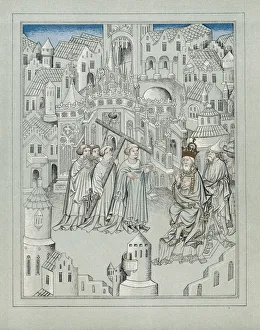 Illustration from the travels of the legendary English knight Sir John Mandeville, c1372