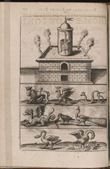 Illustration for Tripvs avrevs, hoc est, Tres tractatvs chymici selectissimi 1618. Artist: Bry, Theodor de (1528-1598)