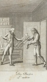Looking At Each Other Prints: Illustration for Uprightness and Hypocrisy, 1793. Creator: Daniel Nikolaus Chodowiecki
