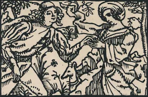 émile Bernard Prints: Illustration for Villons Petit Testament, 1919. Artist: Emile Bernard