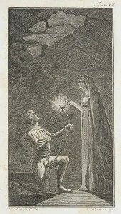 Chained Prints: Illustration for the Works of J.P.C. Florian, 1796. Creator: Daniel Nikolaus Chodowiecki