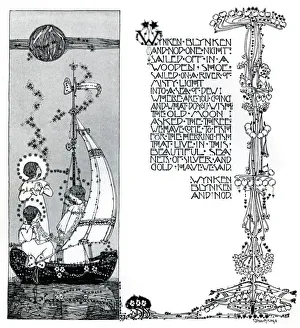 An illustration for Wynken, Blynken and Nod, 1899. Artist: Jessie Marion King