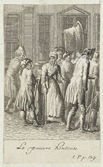 Illustration for Yorick's Sentimental Voyage, 1783. Creator: Daniel Nikolaus Chodowiecki