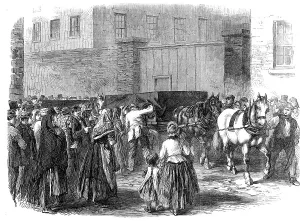 Industrial Accident Prints: Illustrations of the Flood at Sheffield: burial of the unclaimed dead