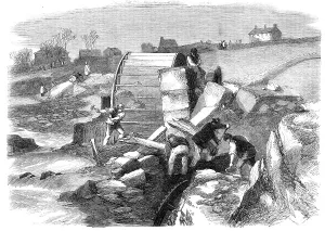 Waterwheel Prints: Illustrations of the Flood at Sheffield:Broadhead Wheel Mill