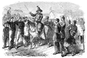 Saluting Prints: Illustrations of the War in Denmark: barrack life of Danish soldiers: Sunday afternoon