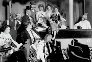 Illustrators at play, 1914. Creator: Bain News Service