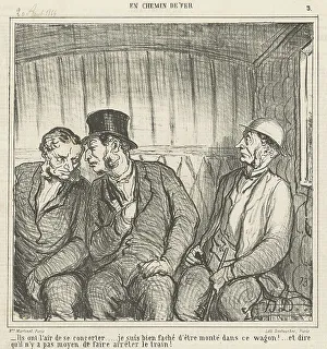 Ils on l'air de se concerter... 19th century. Creator: Honore Daumier