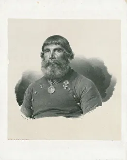 Ilya Ivanovich Baikov (1768-1838), Coachman of Tsar Alexander I, 1820. Creator: Anonymous