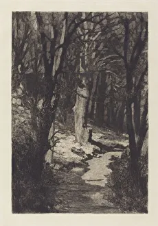 Klinger Max Prints: Im Walde (In the Forest), 1883. Creator: Max Klinger