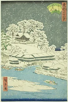 Rissho Prints: Imado Bridge and Matsuchi Hill (Imadobashi Matsuchiyama)