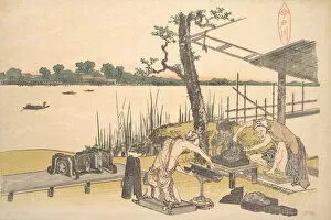 Imadogawa, ca. 1801-4. Creator: Hokusai