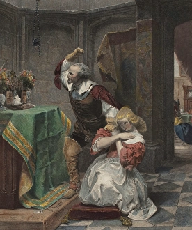 Puritan Prints: The Image Breaker, 1850. Creators: Emanuel Gottlieb Leutze, Alfred Jones