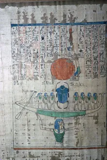 Image of the Egyptian creative myth from the Papyrus of Anhai Image of the Egyptian creative myth from the Papyrus of Anhai