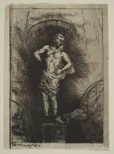 The Image Seen by Nebuchadnezzar, 1655. Creator: Rembrandt Harmensz van Rijn The Image Seen by Nebuchadnezzar, 1655. Creator: Rembrandt Harmensz van Rijn