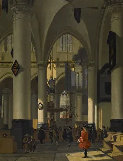 Imaginary Prints: Imaginary Interior of a Protestant Church, c1690. Creator: Hendrick van Streeck
