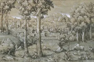 Lautensack Hans Sebald Prints: Imaginary Landscape, 1543. Creator: Hans Sebald Lautensack