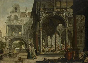 Imaginary Prints: Imaginary Renaissance Palace, 1602. Creator: Hendrick Aerts