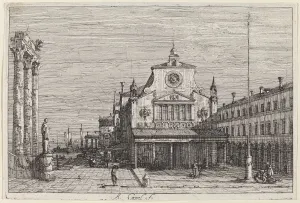 Imaginary View of S. Giacomo di Rialto, c. 1735 / 1746. Creator: Canaletto