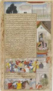 Moghul Collection: The Imam of Baghdad brought before the Caliph on a charge of heresy from