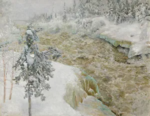 Akseli Gallen Kallela Prints: Imatra Falls in Snow; Imatra in Winter, 1893. Creator: Akseli Gallen-Kallela