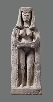 Antiquities Prints: Imitation of a Statuette of a Goddess Holding a Boat, 20th century. Creator: Unknown